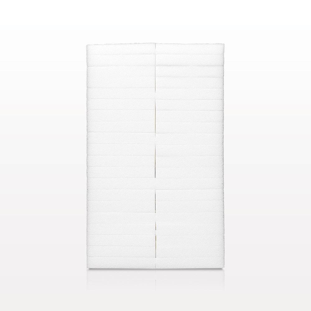 40-Piece Rectangular Sponge Block, White