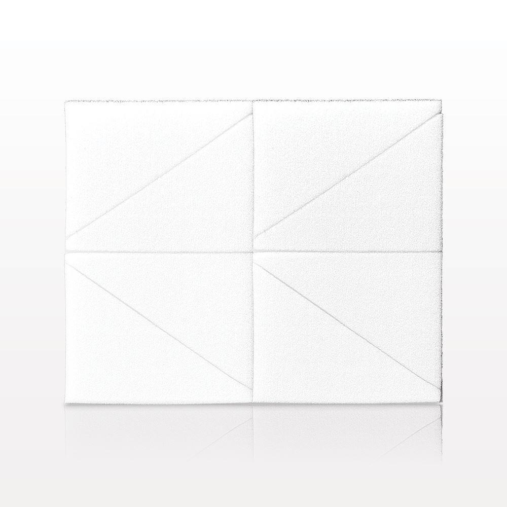 8-Piece Triangular Wedge Sponge Block, White
