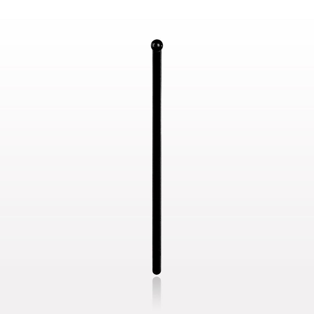 Flat Stirrer with Ball Tip, Black