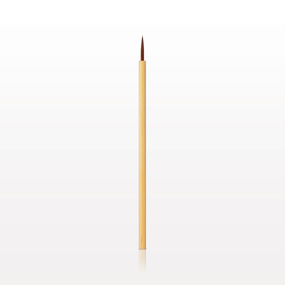 Fine Eyeliner Brush with Protective Cover and FSC® Certified Thin Bamboo Handle