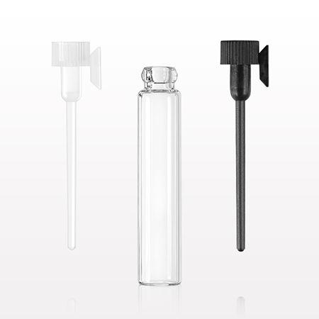 Glass Vial, Clear with Plug Cap and Paddle