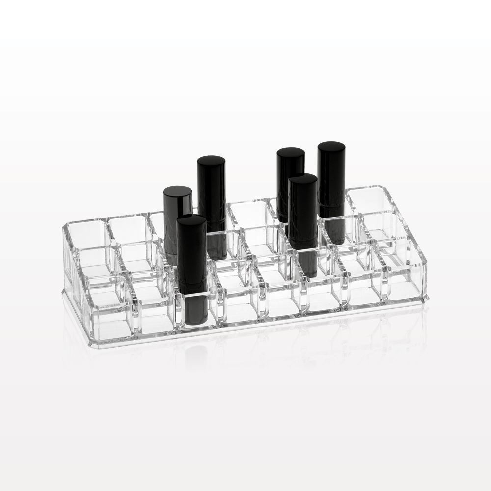 Clear 24 Compartment Lipstick Organizer
