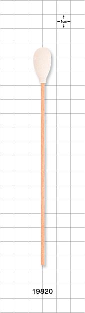 Large Foam Tip Swab with Wood Handle; 50/Bag