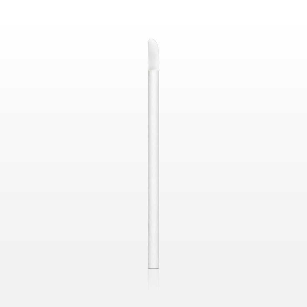 Flocked Doe Foot Lip Gloss Applicator with FSC® Certified White Paper Handle