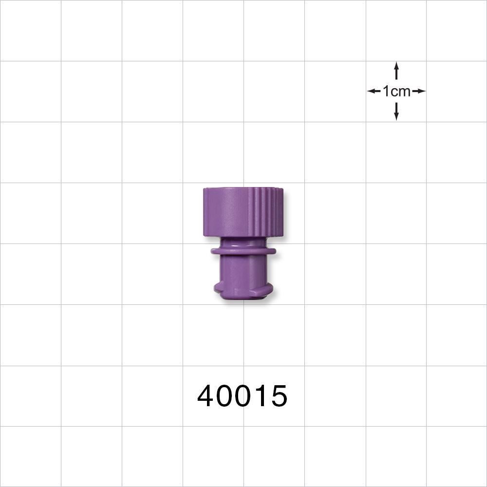 Discontinued Female ENFit® Cap, Non-Vented, Purple