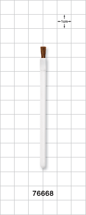 Lip Brush, Goat Hair, White Handle, 25/Bag