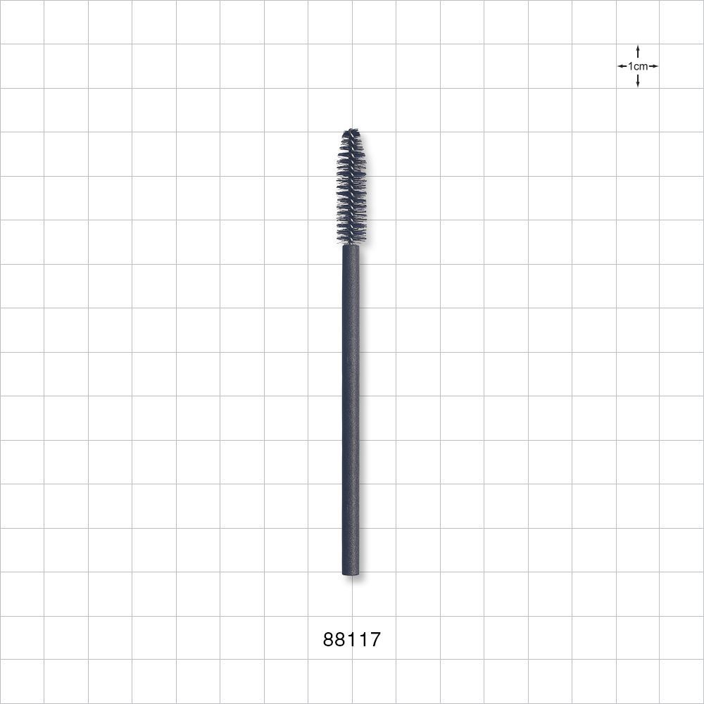 Large Tapered Head Mascara Wand with   Black Paper Handle