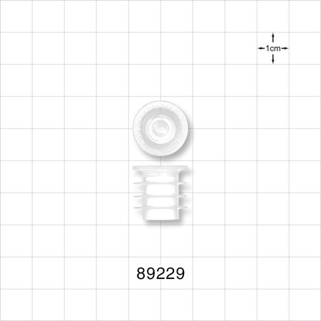Self-Sealing Press-In Bottle Adapter, Pierced Septum