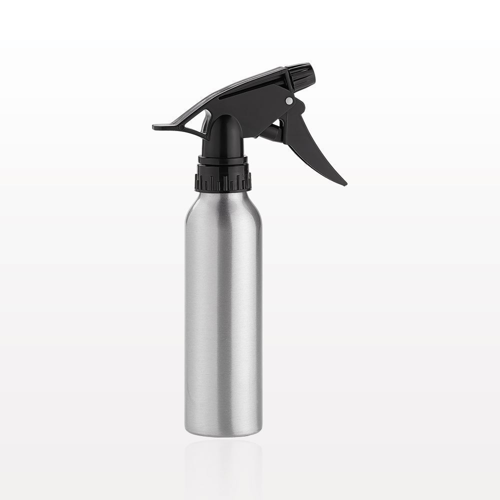 Aluminum Bottle with Black Trigger Sprayer
