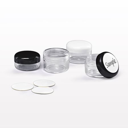 Clear Jar and Cap, with Writeable Labels