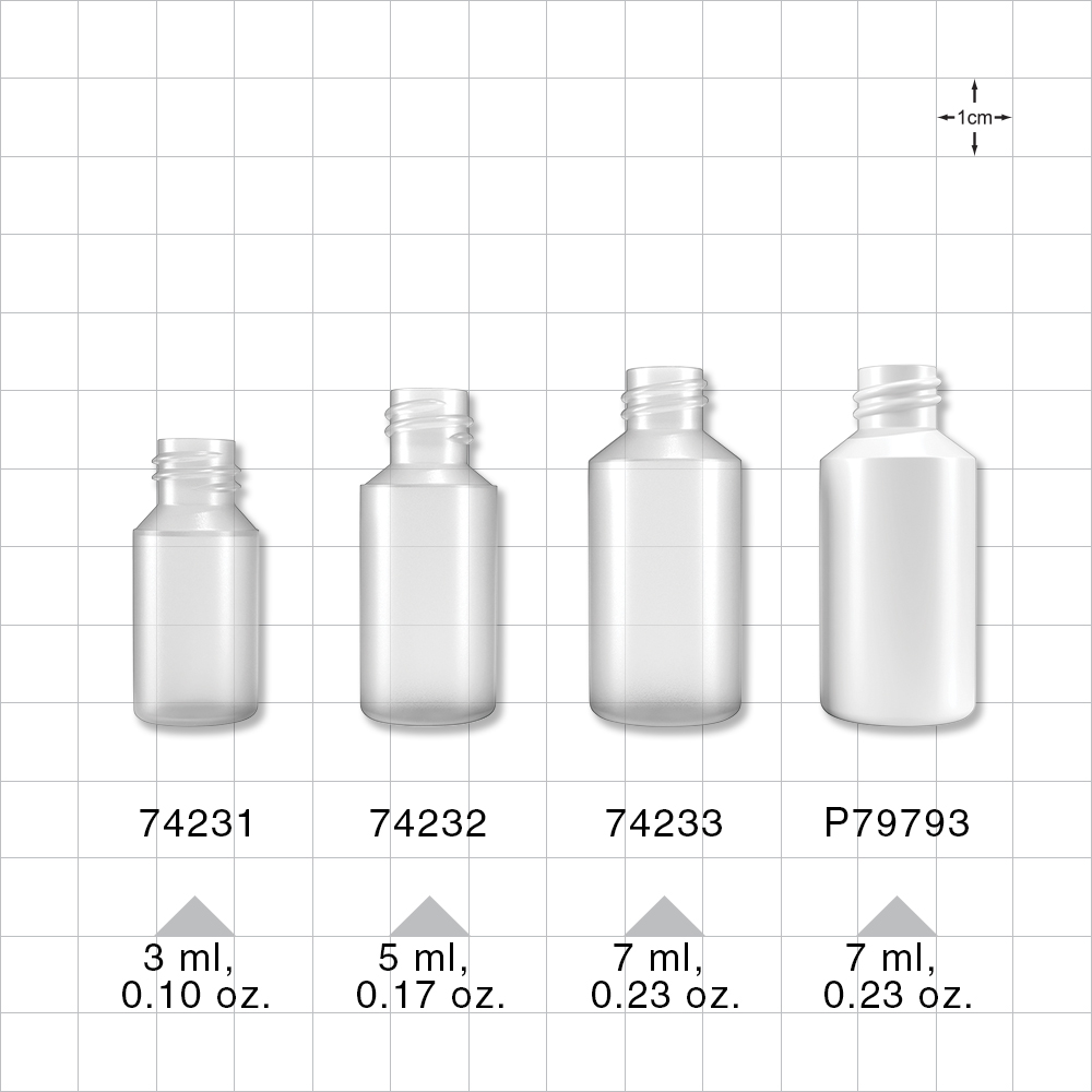 Dramming Bottle, White