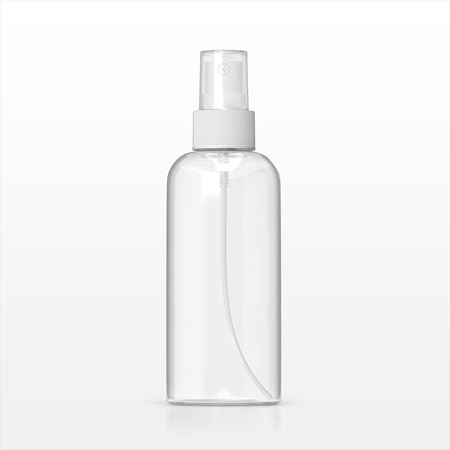 6-Hole Spray Pump, White with Clear Overcap for 50107 and Bottle, Clear